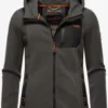 Marikoo Outdoor Jassen Fleece Jas Mount Iwaki Dames Antraciet