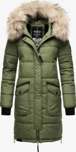 Marikoo Wintermantels Wintermantel Chaskaa Dames Kaki