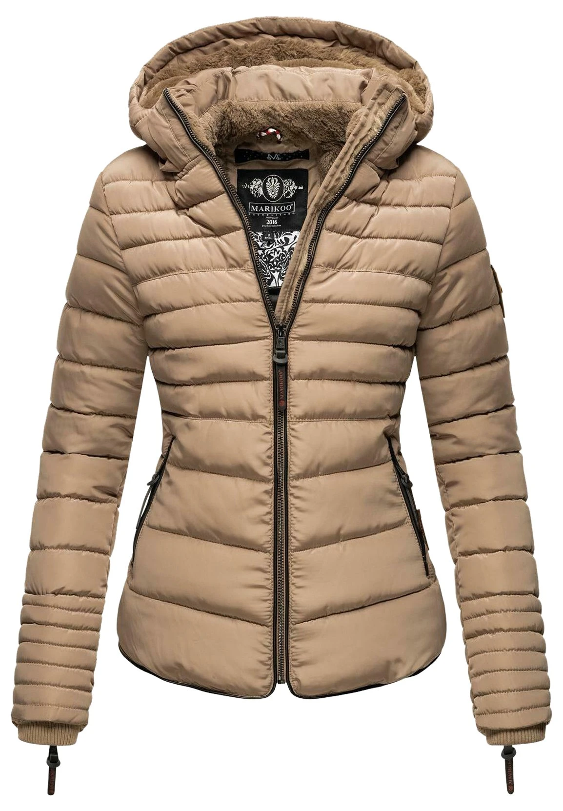 Marikoo Amber - Winterjas - Taupe 1 Marikoo Amber - Winterjas - Taupe