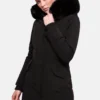 Marikoo Karmaa - Winterjas - Black With Black Fur