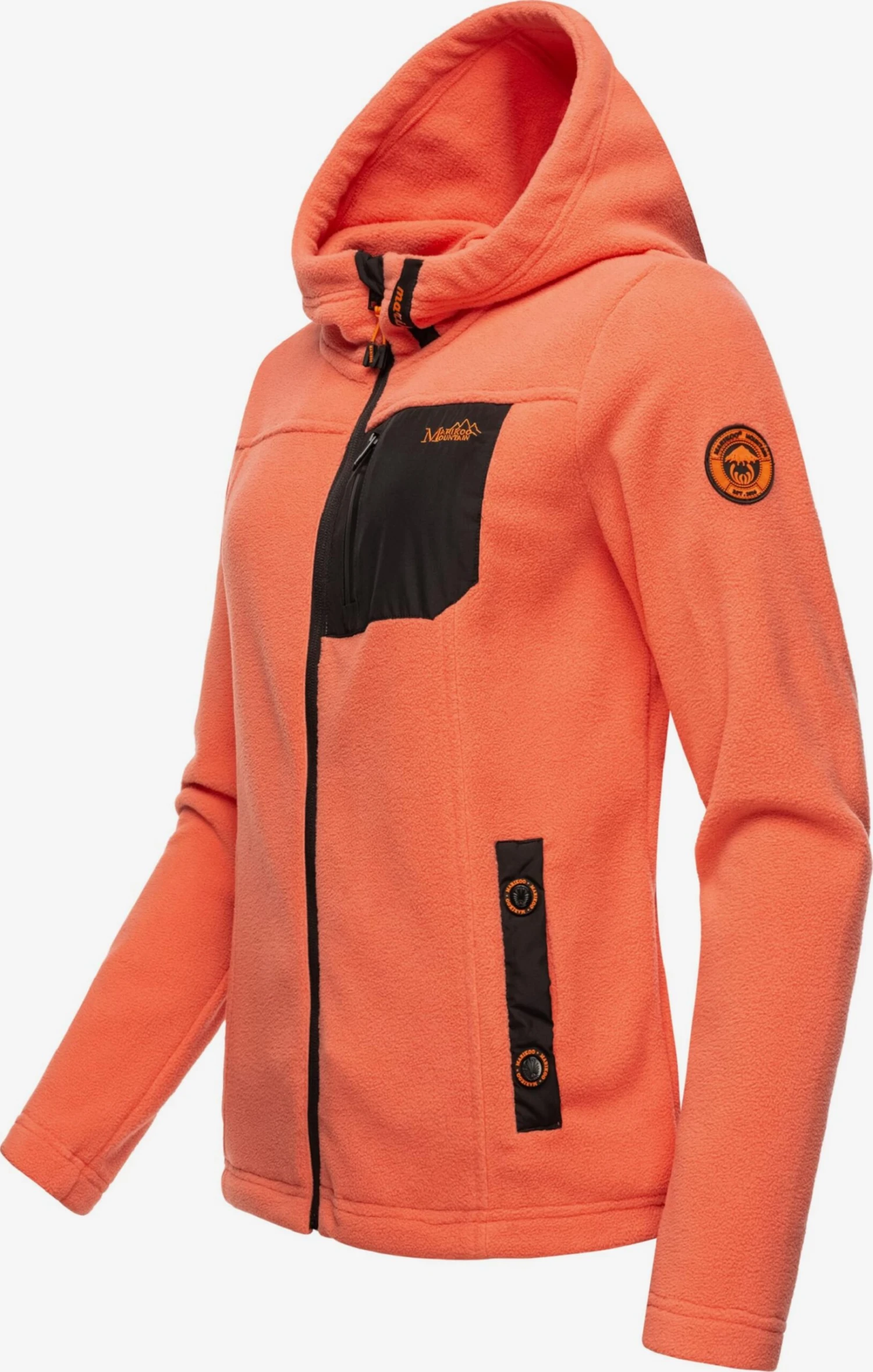 Marikoo Outdoor Jassen Fleece Jas Mount Iwaki Dames Oranje 2 Marikoo Outdoor Jassen Fleece Jas Mount Iwaki Dames Oranje - Afbeelding 2