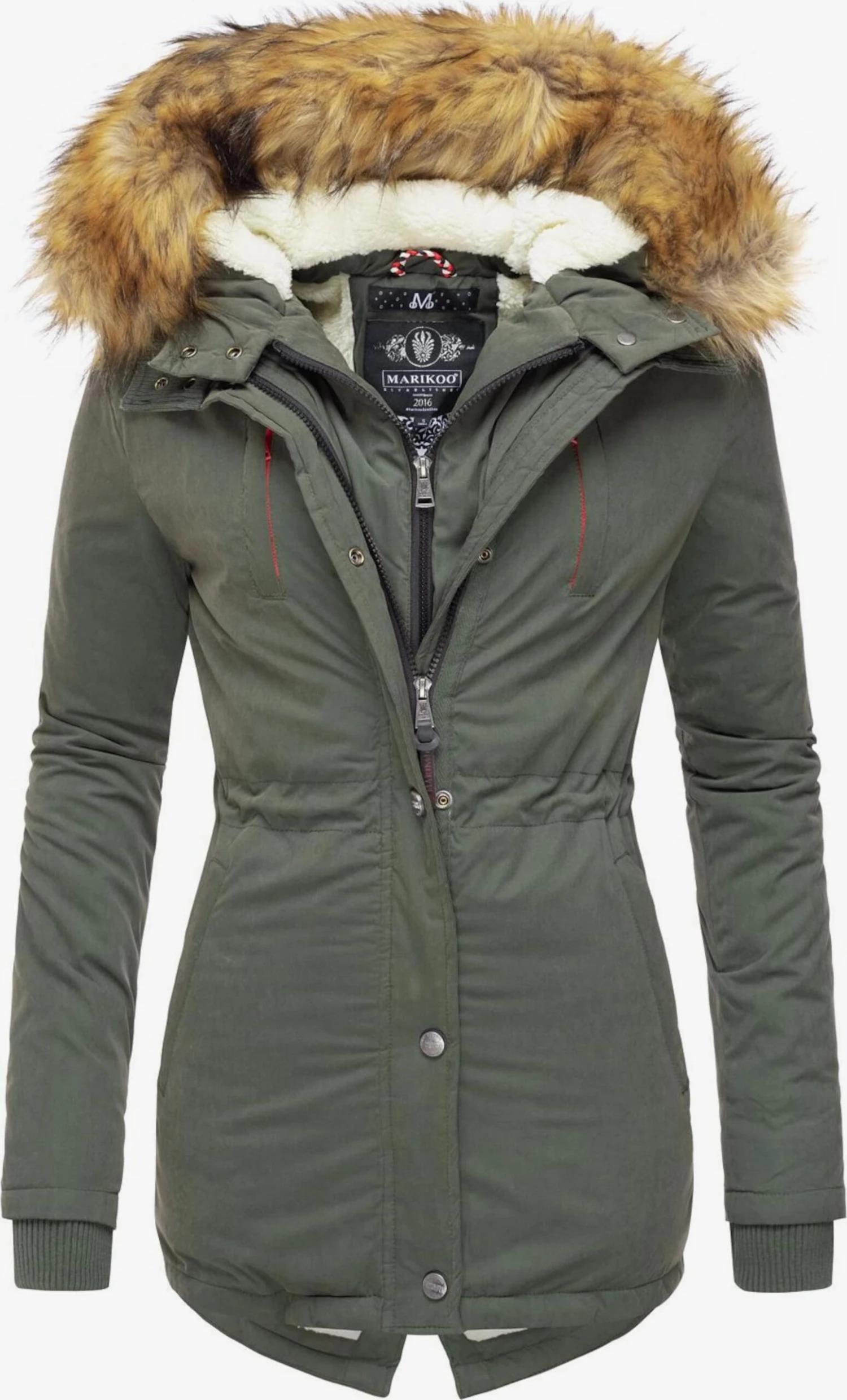 Marikoo Parkas Winterparka Akira Dames Olijfgroen 1 Marikoo Parkas Winterparka Akira Dames Olijfgroen