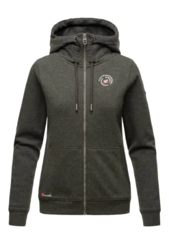 Marikoo Setsunaa - Sweater Met Rits - Darkgreymelange