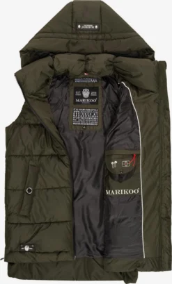 Marikoo Bodywarmers Bodywarmer Zarinaa Dames Donkergroen -Marikoo 1e3ede9dcc52404bfc424f7551d3d03a scaled