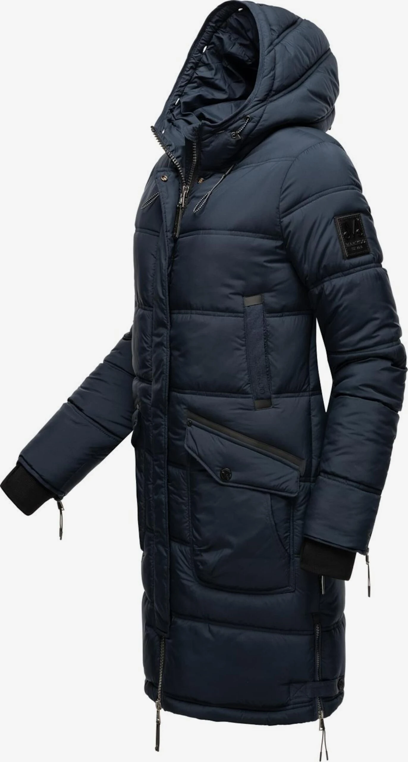 Marikoo Wintermantels Wintermantel Chaskaa Dames Navy 4 Marikoo Wintermantels Wintermantel Chaskaa Dames Navy - Afbeelding 4