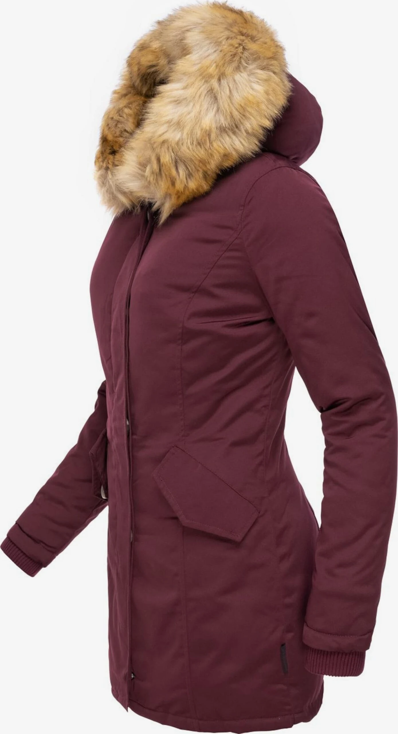 Marikoo Parkas Winterparka Karmaa Dames Wijnrood 3 Marikoo Parkas Winterparka Karmaa Dames Wijnrood - Afbeelding 3