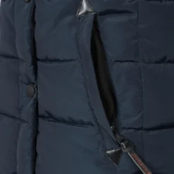 Marikoo Winterjassen Winterjas Lotusblüte Dames Donkerblauw -Marikoo 2ba47b89c41d5865e2b77af05c18f368