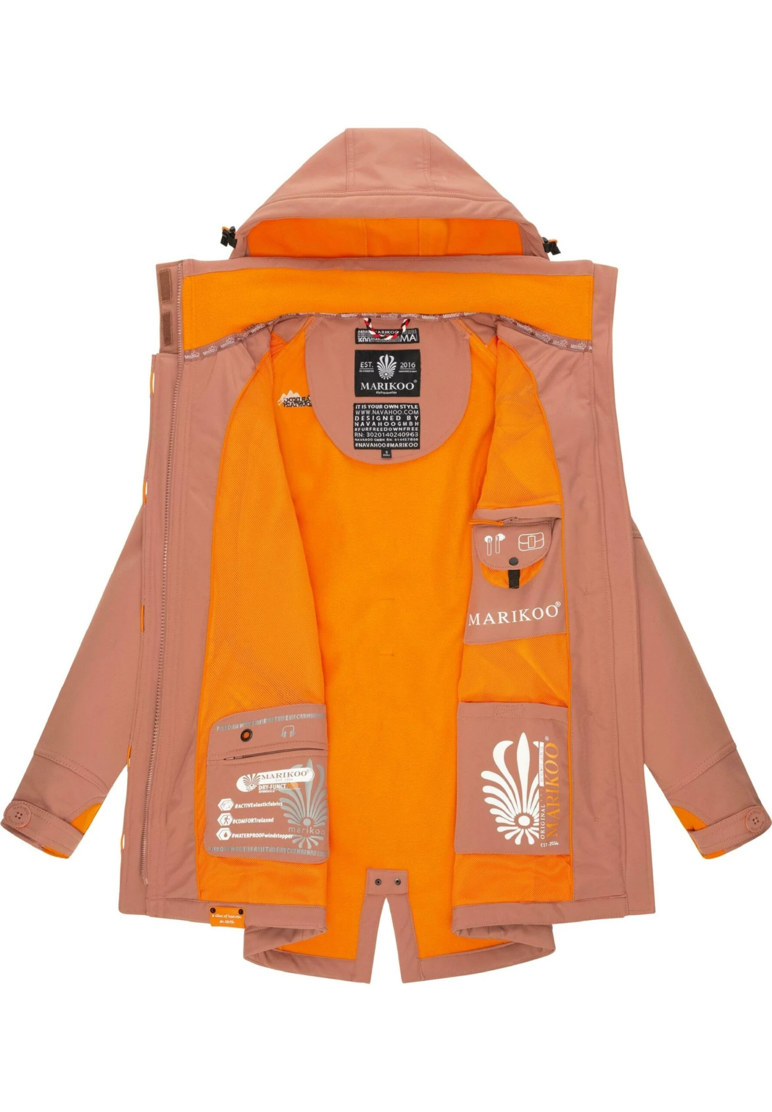 Marikoo Soulinaa - Parka - Terracotta 4 Marikoo Soulinaa - Parka - Terracotta - Afbeelding 4