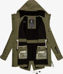 Marikoo Regenmantels Functionele Mantel Zimtzicke Dames Kaki -Marikoo 2f89629b6c5778526275d2ffe1974cd3 scaled