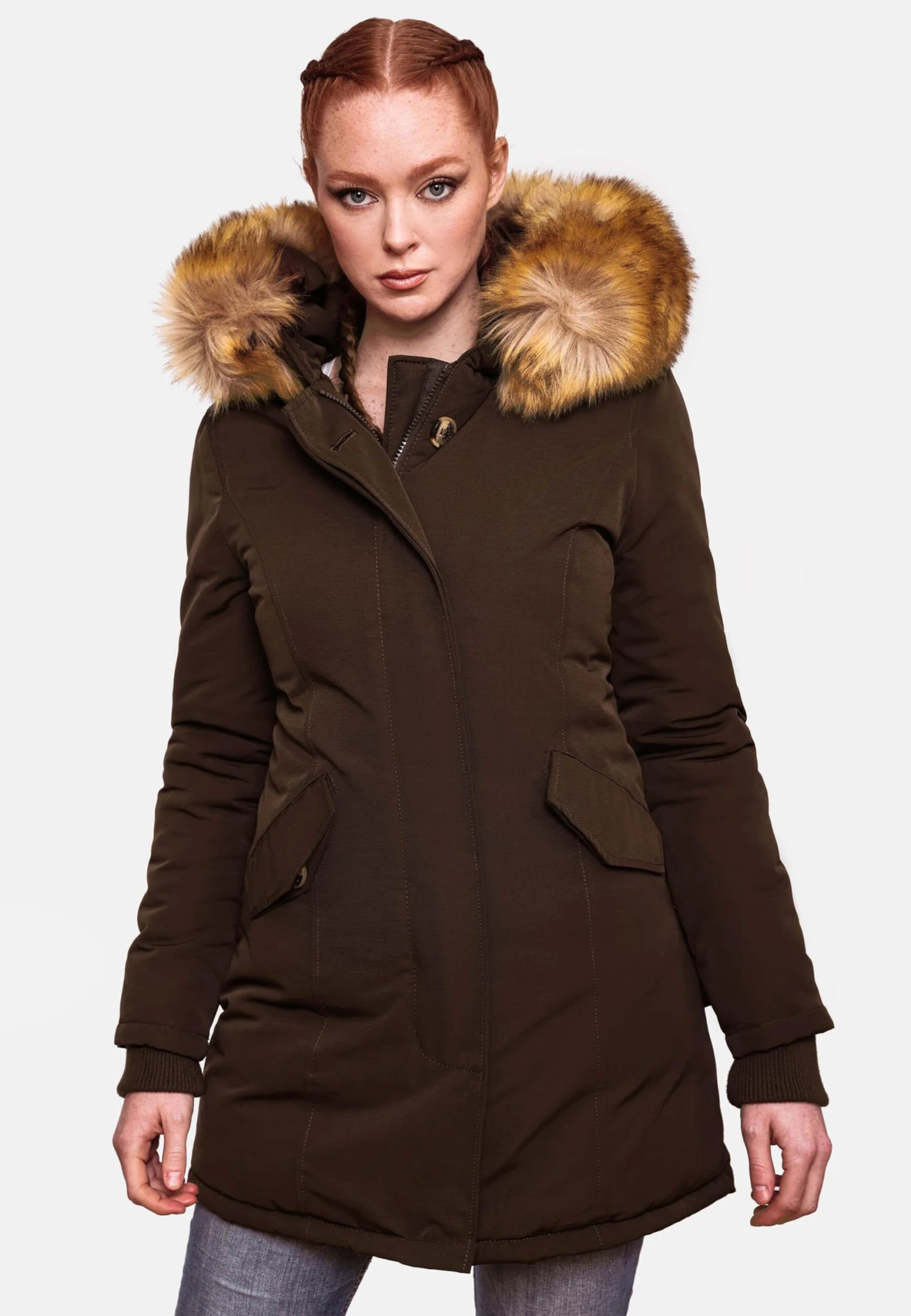 Marikoo Parkas Winterparka Karmaa Dames Bruin 6 Marikoo Parkas Winterparka Karmaa Dames Bruin - Afbeelding 6