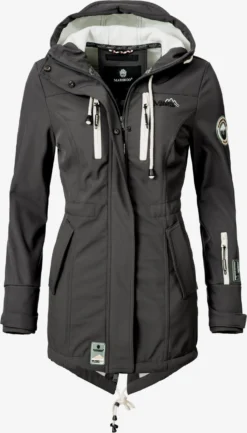 Marikoo Regenmantels Functionele Mantel Zimtzicke Dames Donkergrijs