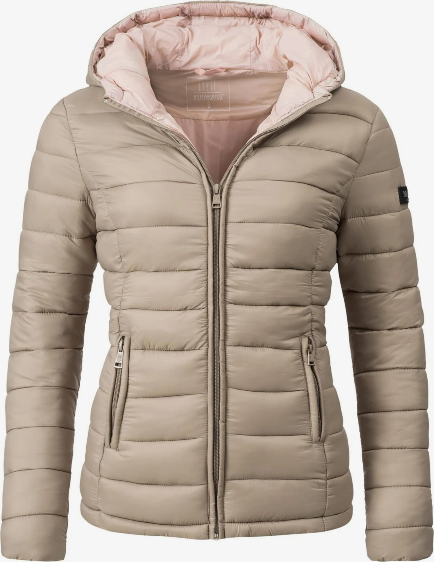 Marikoo Outdoor Jassen Functionele Jas Dames Lichtbeige