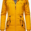 Marikoo Parkas Winterparka Kamii Dames Goudgeel