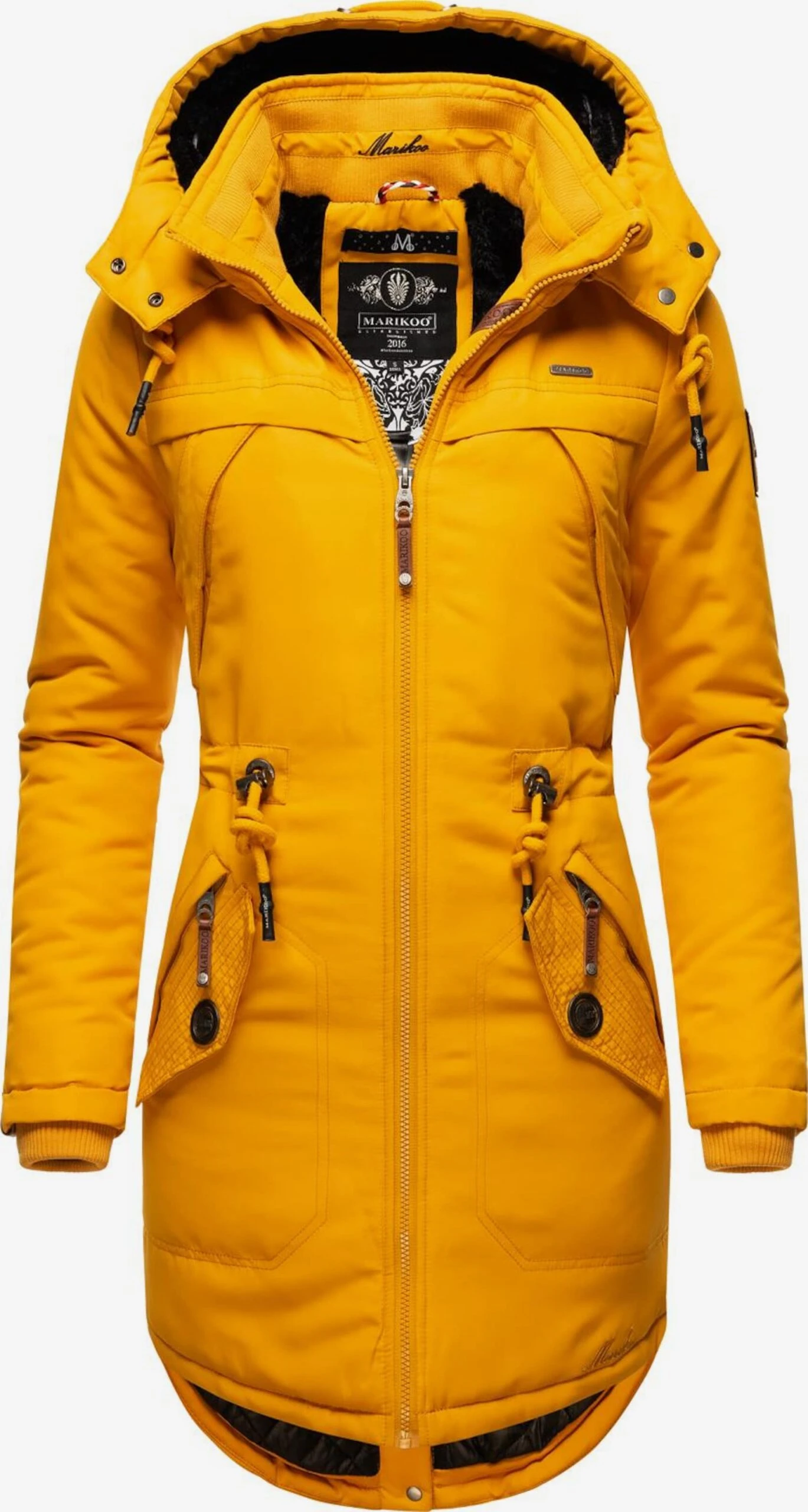 Marikoo Parkas Winterparka Kamii Dames Goudgeel 1 Marikoo Parkas Winterparka Kamii Dames Goudgeel