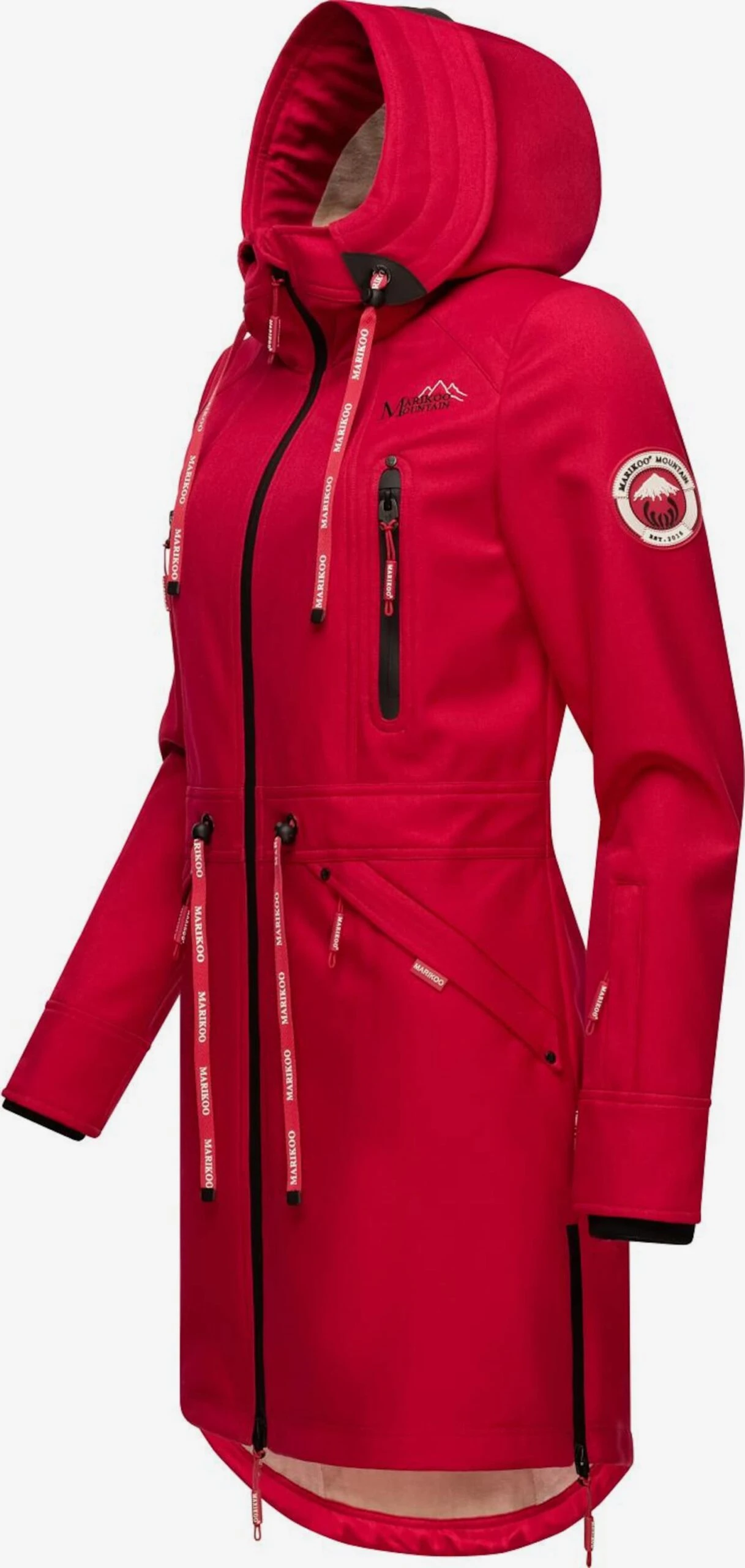 Marikoo Parkas Tussenparka Dames Cranberry 3 Marikoo Parkas Tussenparka Dames Cranberry - Afbeelding 3