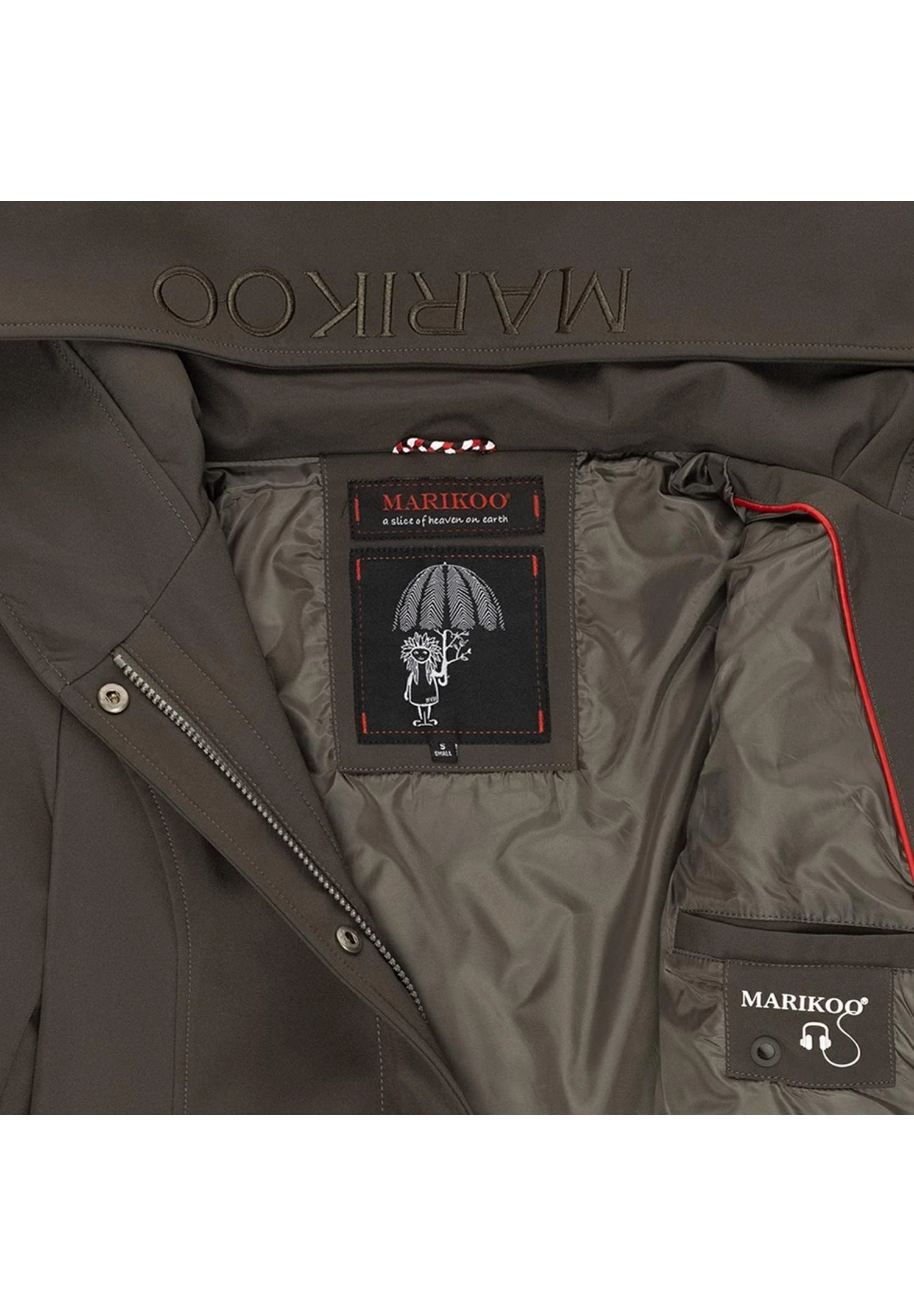 Marikoo Mayleen - Regenjas - Dark Grey 5 Marikoo Mayleen - Regenjas - Dark Grey - Afbeelding 5