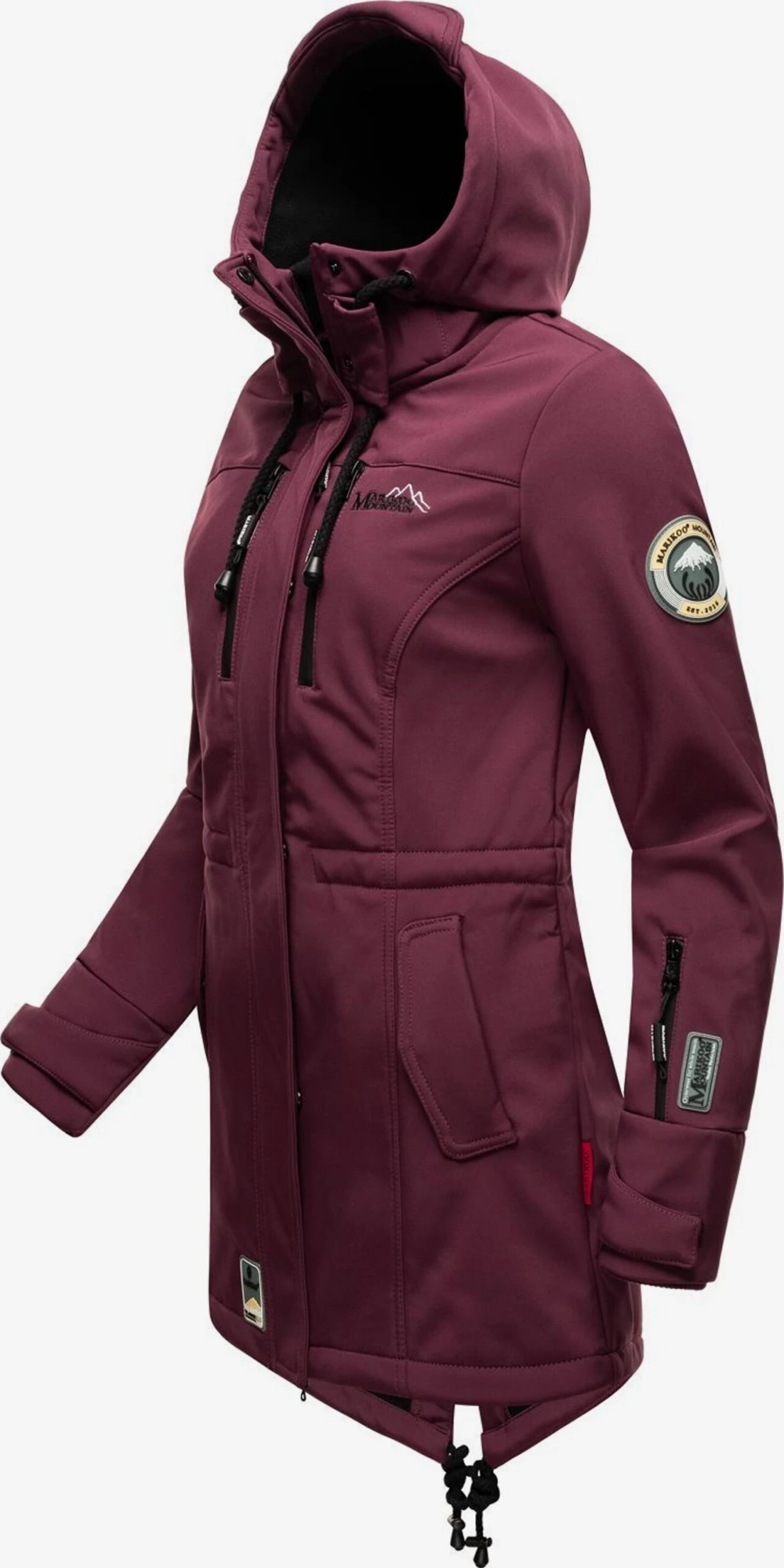 Marikoo Regenmantels Functionele Mantel Zimtzicke Dames Bordeaux 2 Marikoo Regenmantels Functionele Mantel Zimtzicke Dames Bordeaux - Afbeelding 2