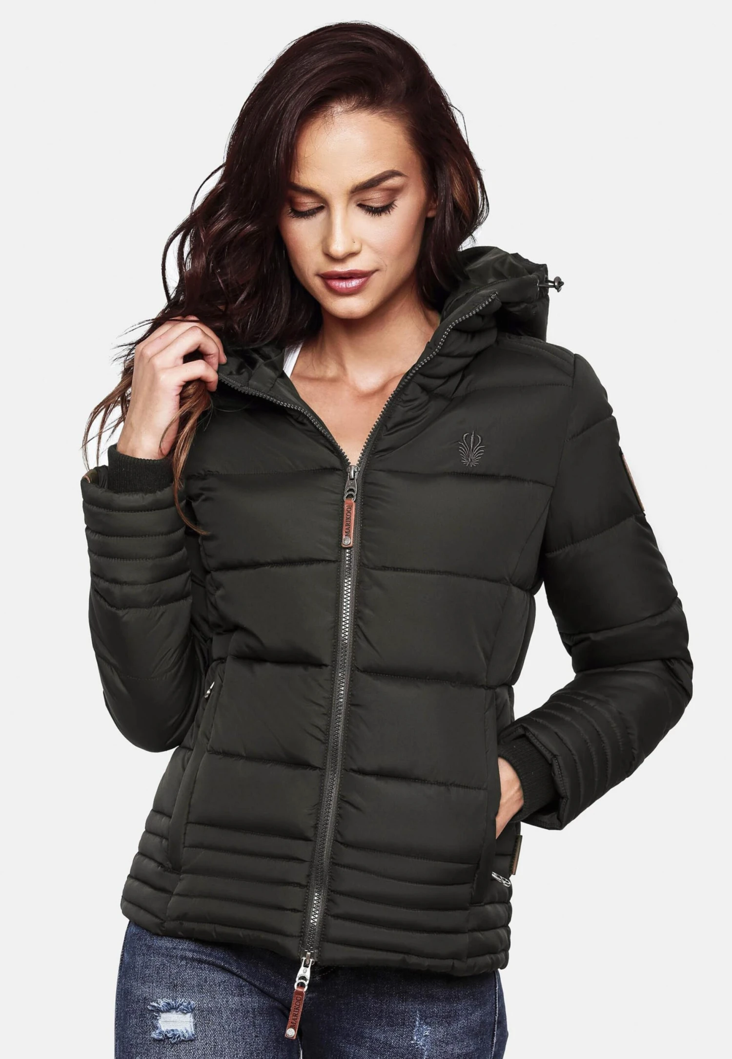 Marikoo Winterjassen Winterjas Sole Dames Antraciet 6 Marikoo Winterjassen Winterjas Sole Dames Antraciet - Afbeelding 6