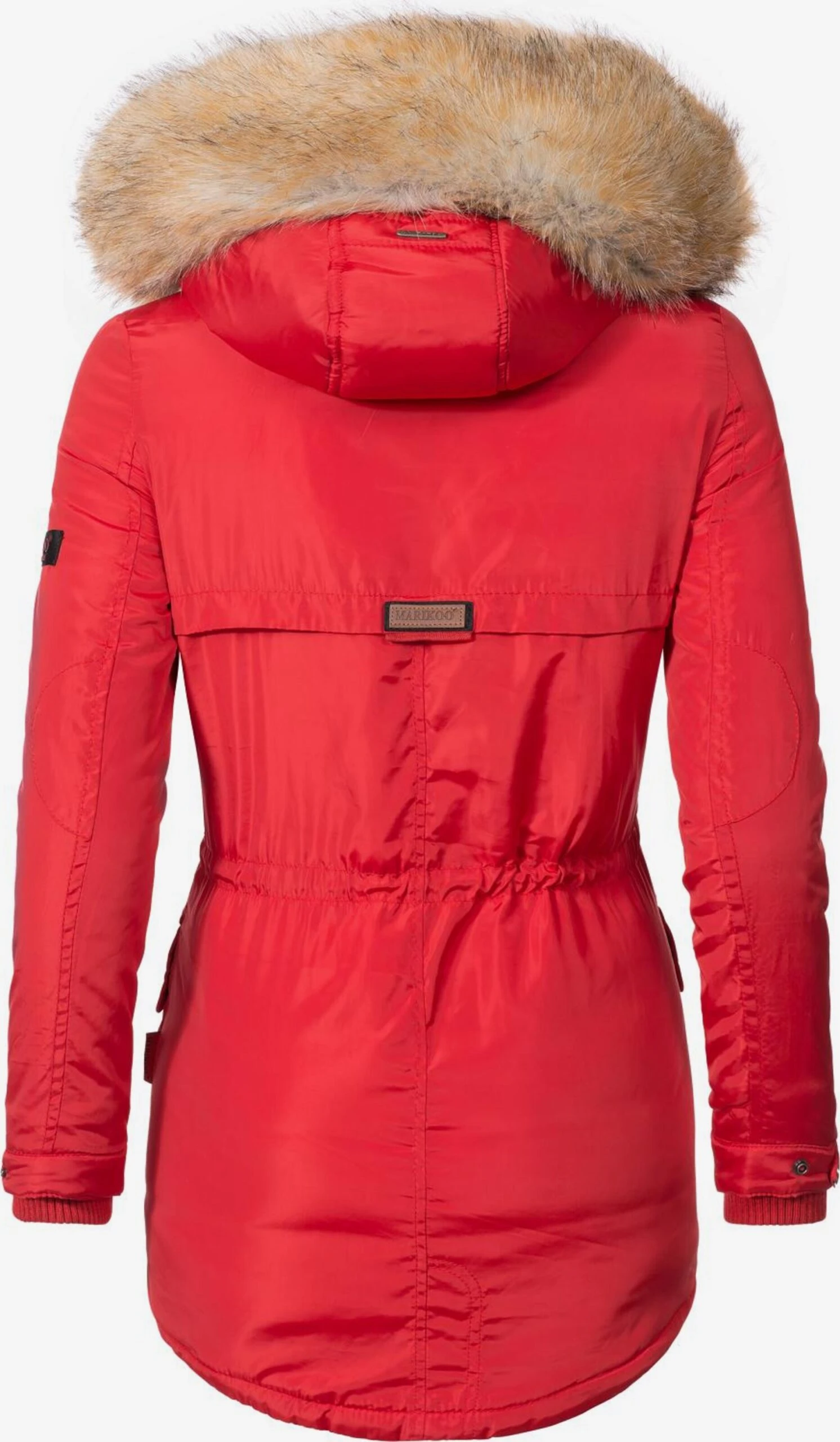 Marikoo Parkas Winterparka Grinsekatze Dames Rood 2 Marikoo Parkas Winterparka Grinsekatze Dames Rood - Afbeelding 2