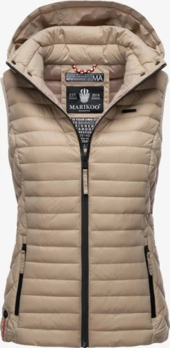 Marikoo Bodywarmers Bodywarmer Hasenpfote Dames Lichtbruin