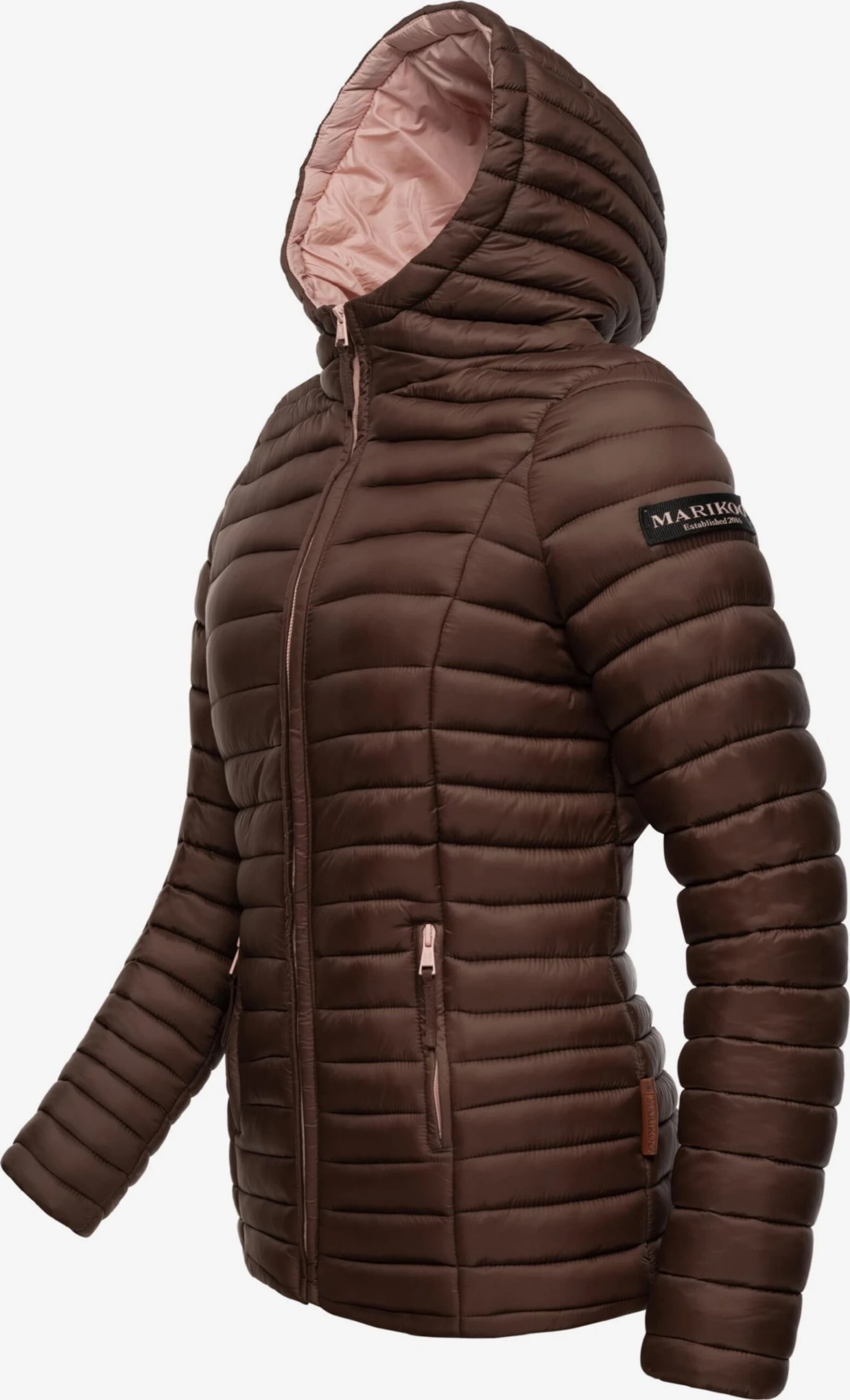 Marikoo Tussenjassen Tussenjas Asraa Dames Donkerbruin 2 Marikoo Tussenjassen Tussenjas Asraa Dames Donkerbruin - Afbeelding 2