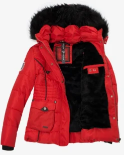 Marikoo Winterjassen Winterjas Vanilla Dames Rood -Marikoo 6069e2b7a322b100f1d556899e6013dd scaled