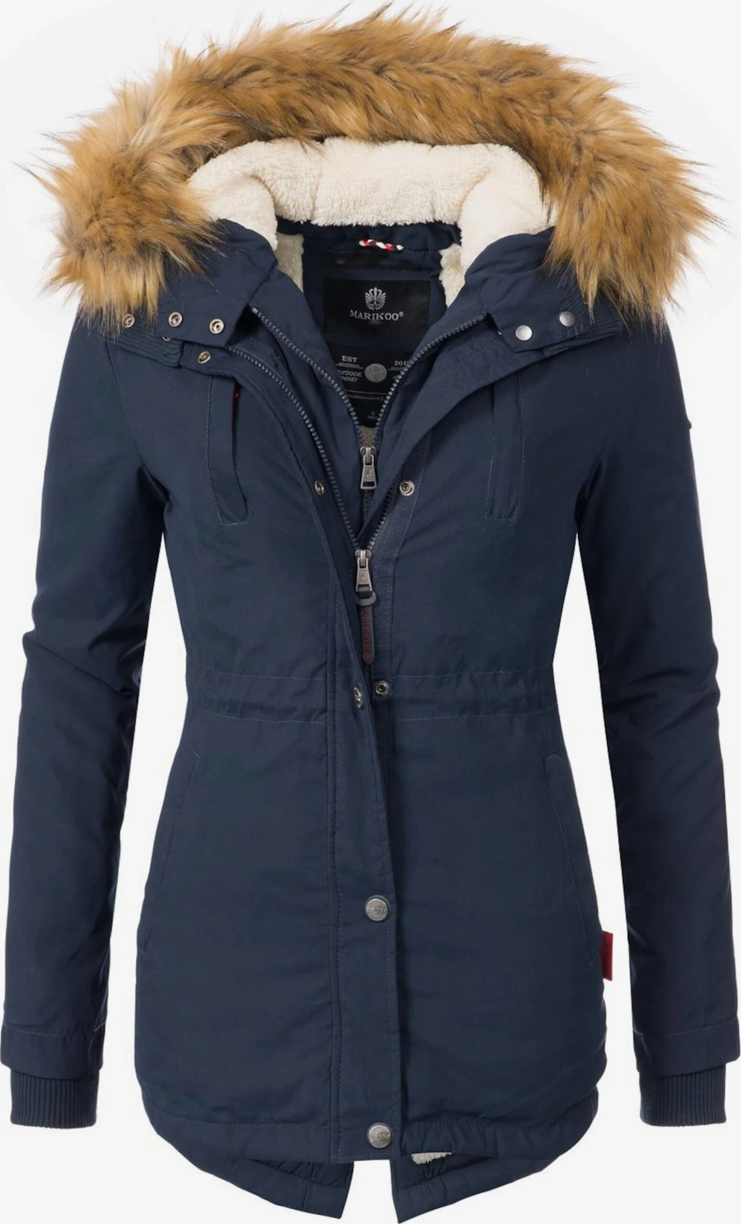 Marikoo Parkas Winterparka Akira Dames Nachtblauw 1 Marikoo Parkas Winterparka Akira Dames Nachtblauw