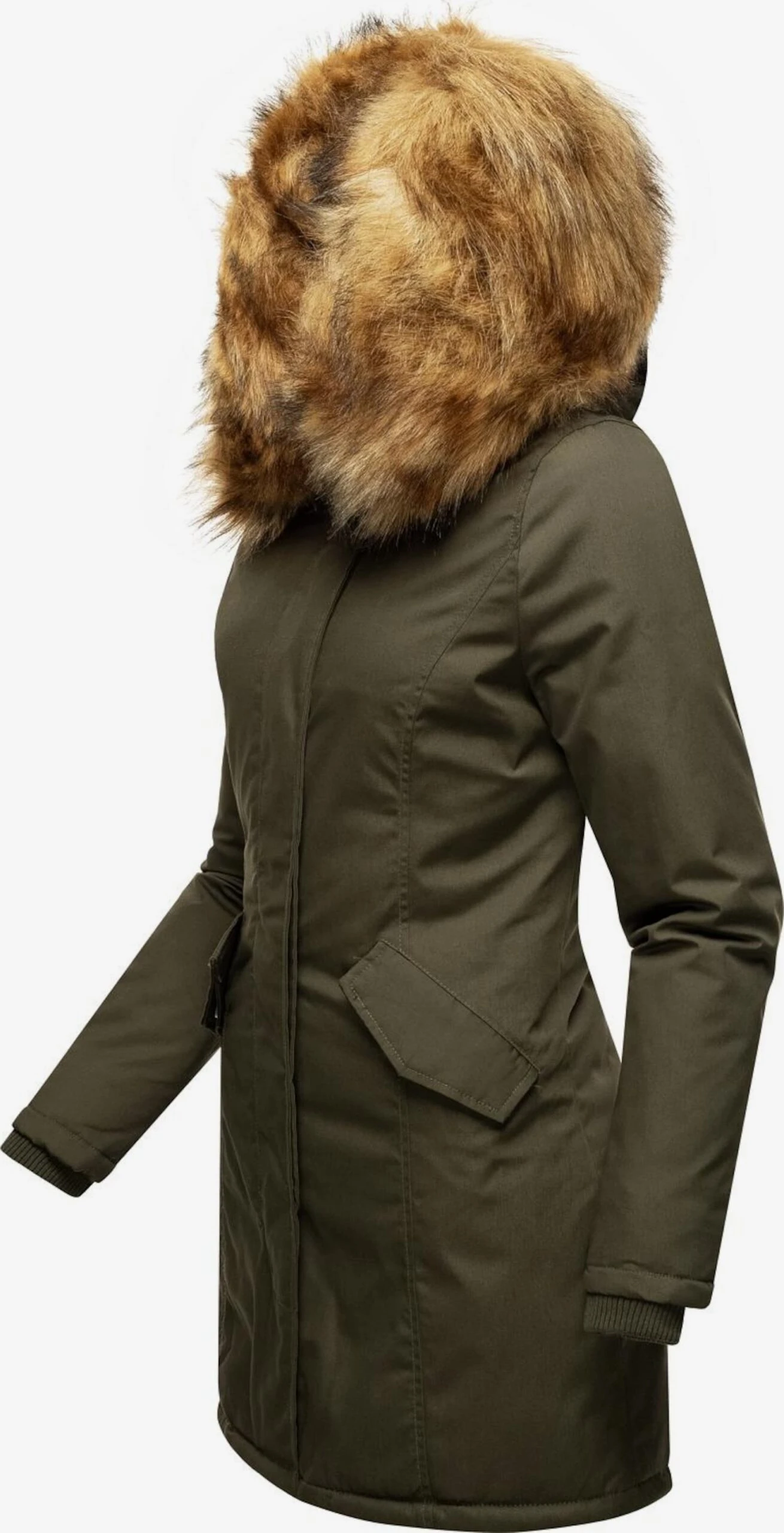 Marikoo Parkas Winterparka Karmaa Dames Olijfgroen 2 Marikoo Parkas Winterparka Karmaa Dames Olijfgroen - Afbeelding 2