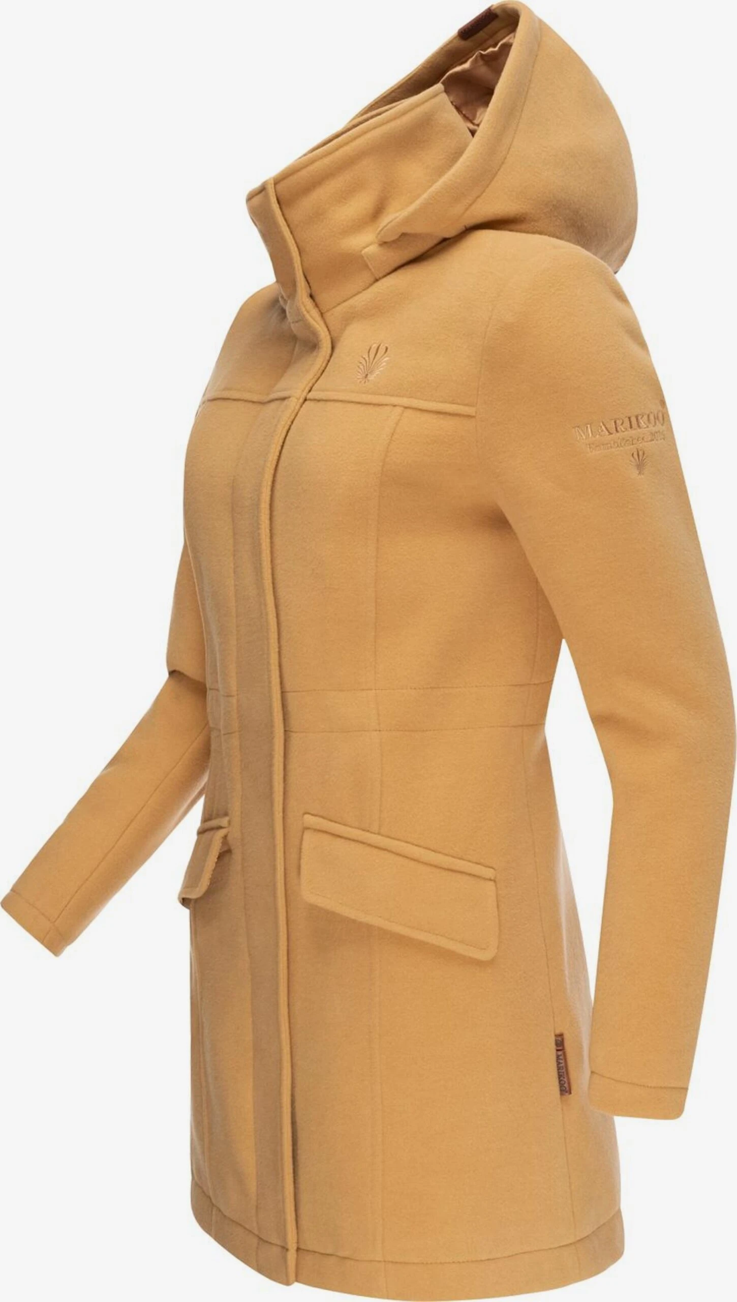 Marikoo Wintermantels Wintermantel Dames Bruin 2 Marikoo Wintermantels Wintermantel Dames Bruin - Afbeelding 2