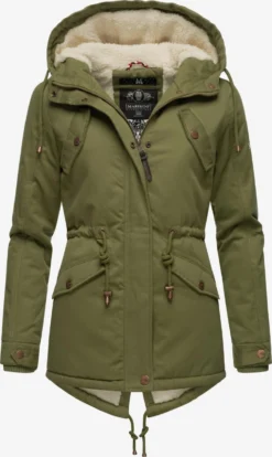 Marikoo Winterjassen Winterjas Manolya Dames Olijfgroen