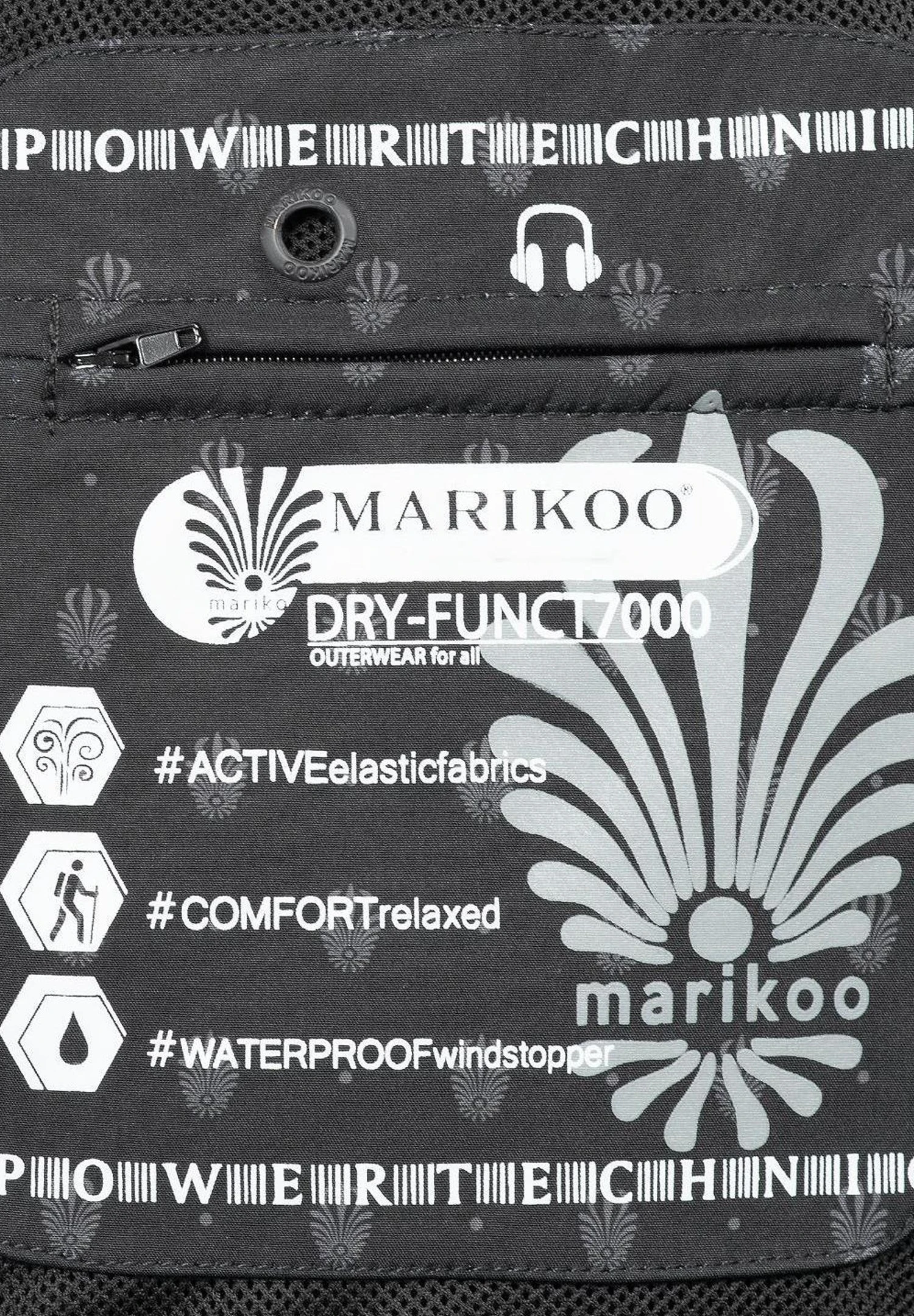 Marikoo Zimtzicke - Parka - Black Melange 8 Marikoo Zimtzicke - Parka - Black Melange - Afbeelding 8