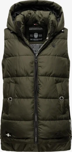 Marikoo Bodywarmers Bodywarmer Zarinaa Dames Donkergroen