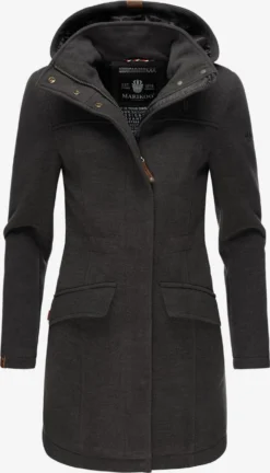 Marikoo Wintermantels Wintermantel Dames Zwart