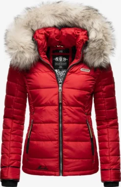 Marikoo Winterjassen Winterjas Lerikaa Dames Rood