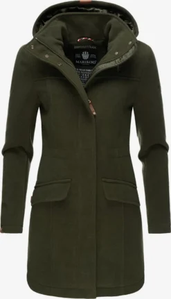 Marikoo Wintermantels Wintermantel Dames Donkergroen