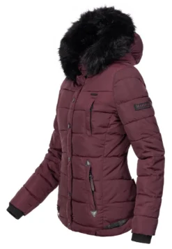 Marikoo Lotusblüte - Winterjas - Winered -Marikoo 89944aeba1af47a3b24443d4764929a0