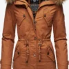 Marikoo Parkas Winterparka La Viva Dames Bruin