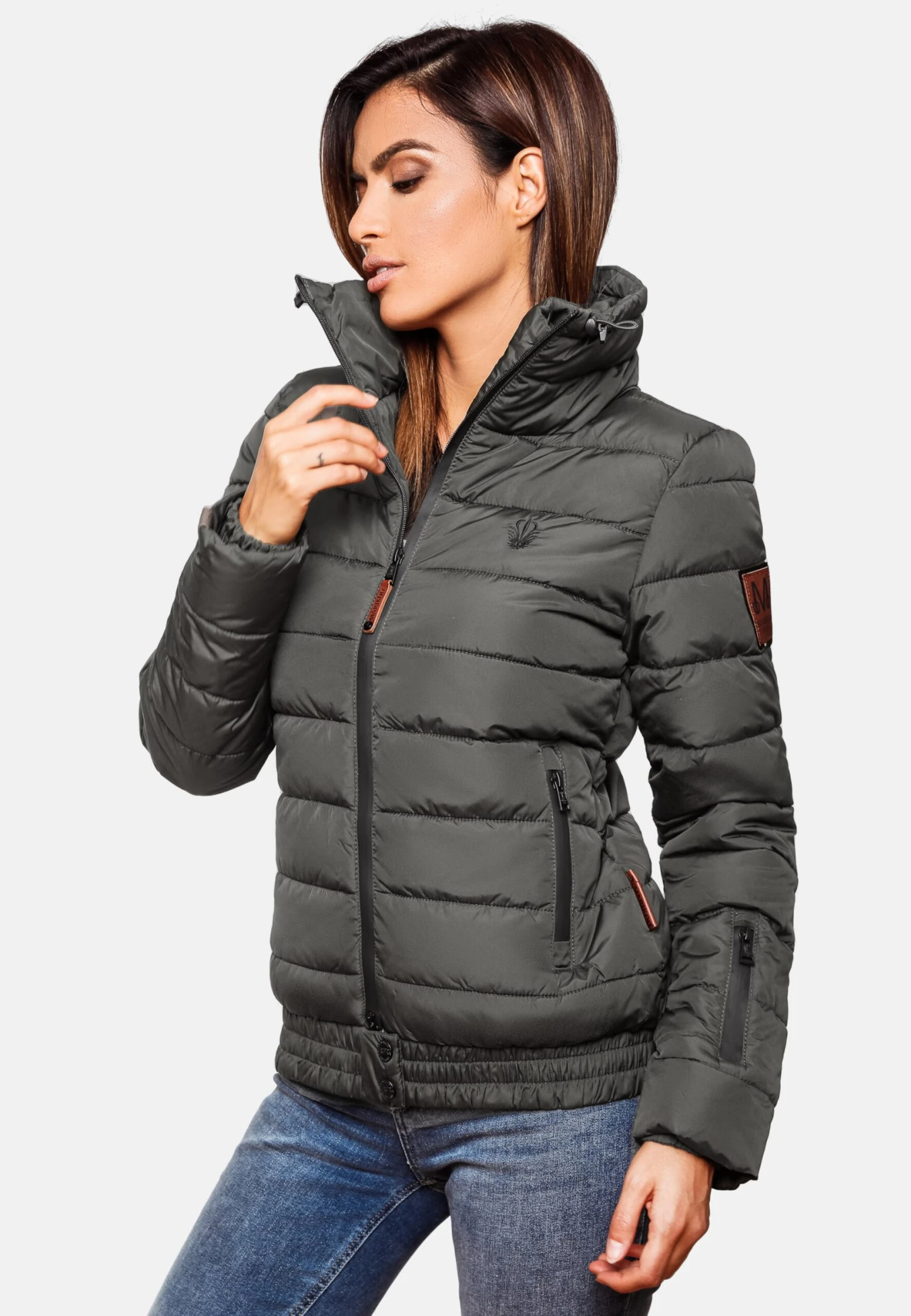 Marikoo Winterjassen Winterjas Poison Dames Grafiet 5 Marikoo Winterjassen Winterjas Poison Dames Grafiet - Afbeelding 5