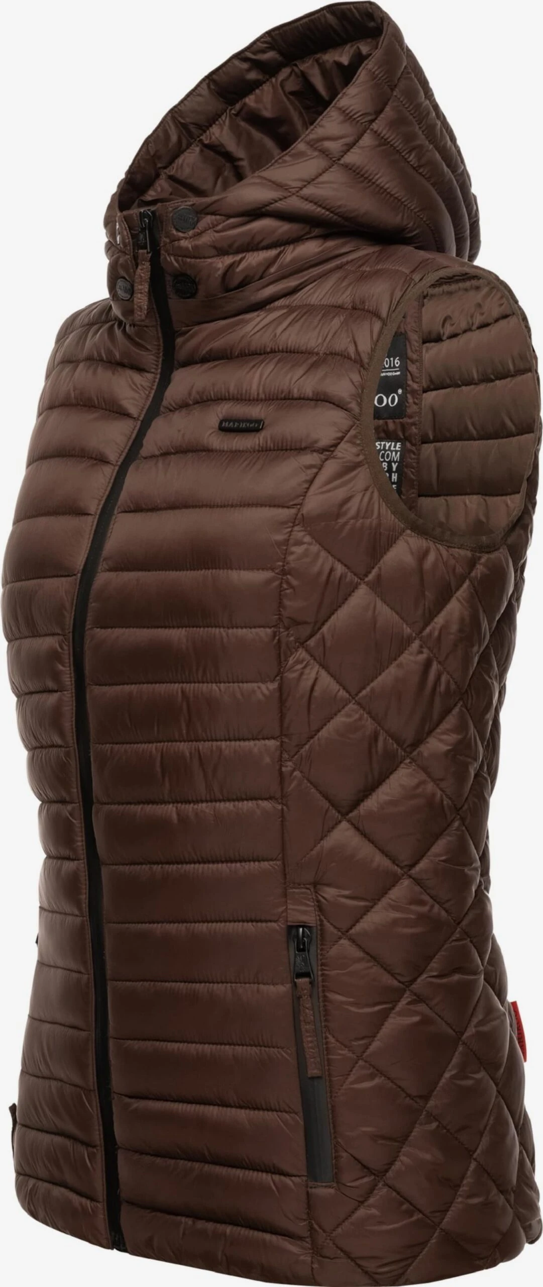 Marikoo Bodywarmers Bodywarmer Hasenpfote Dames Chocoladebruin 2 Marikoo Bodywarmers Bodywarmer Hasenpfote Dames Chocoladebruin - Afbeelding 2