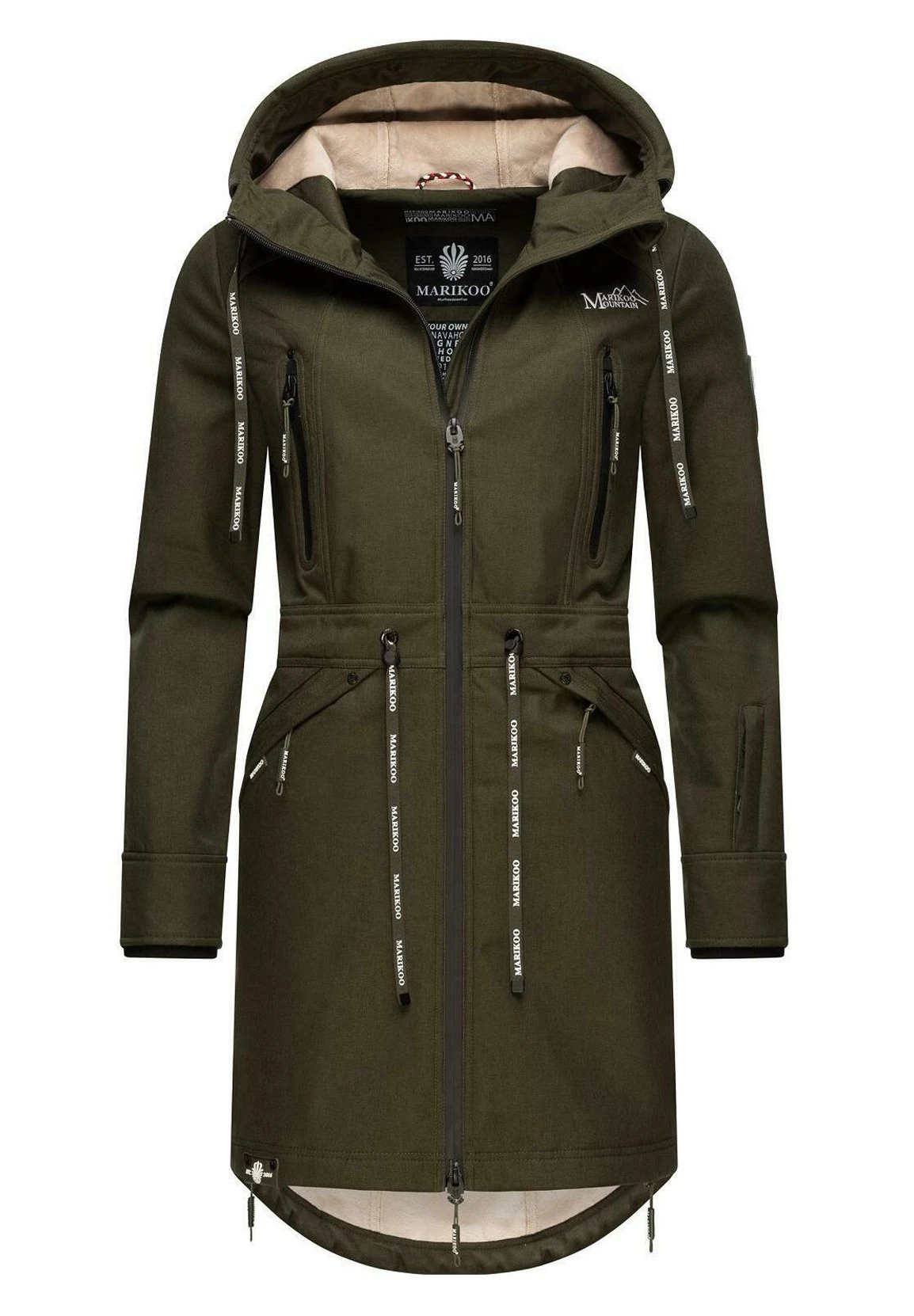 Marikoo Racquelle - Parka - Olive 4 Marikoo Racquelle - Parka - Olive - Afbeelding 4