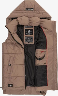 Marikoo Bodywarmers Bodywarmer Zarinaa Dames Bruin -Marikoo 9a6ca2d8850bdd8748ce227c027f80c9 scaled