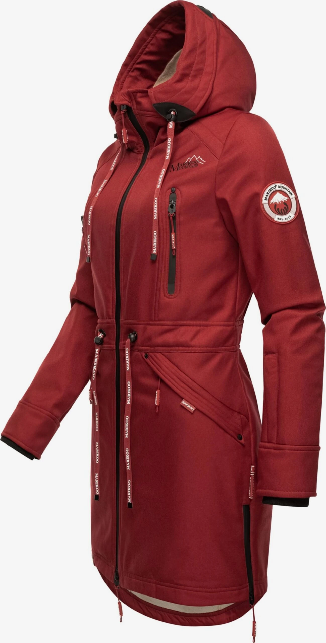Marikoo Parkas Tussenparka Dames Donkerrood 2 Marikoo Parkas Tussenparka Dames Donkerrood - Afbeelding 2