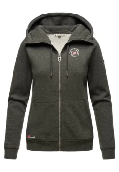 Marikoo Setsunaa - Sweater Met Rits - Darkgreymelange -Marikoo 9bb28f0c1989457f911a145b9f114bc7