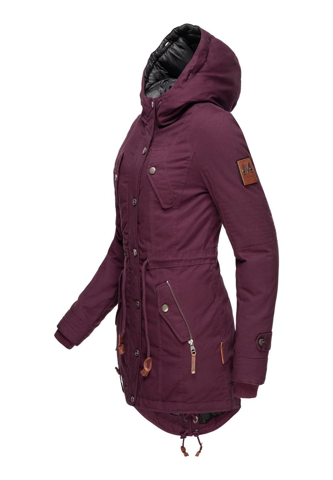 Marikoo Viva- Winterjas - Burgundy 4 Marikoo Viva- Winterjas - Burgundy - Afbeelding 4