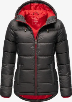 Marikoo Winterjassen Winterjas Leandraa Dames Antraciet