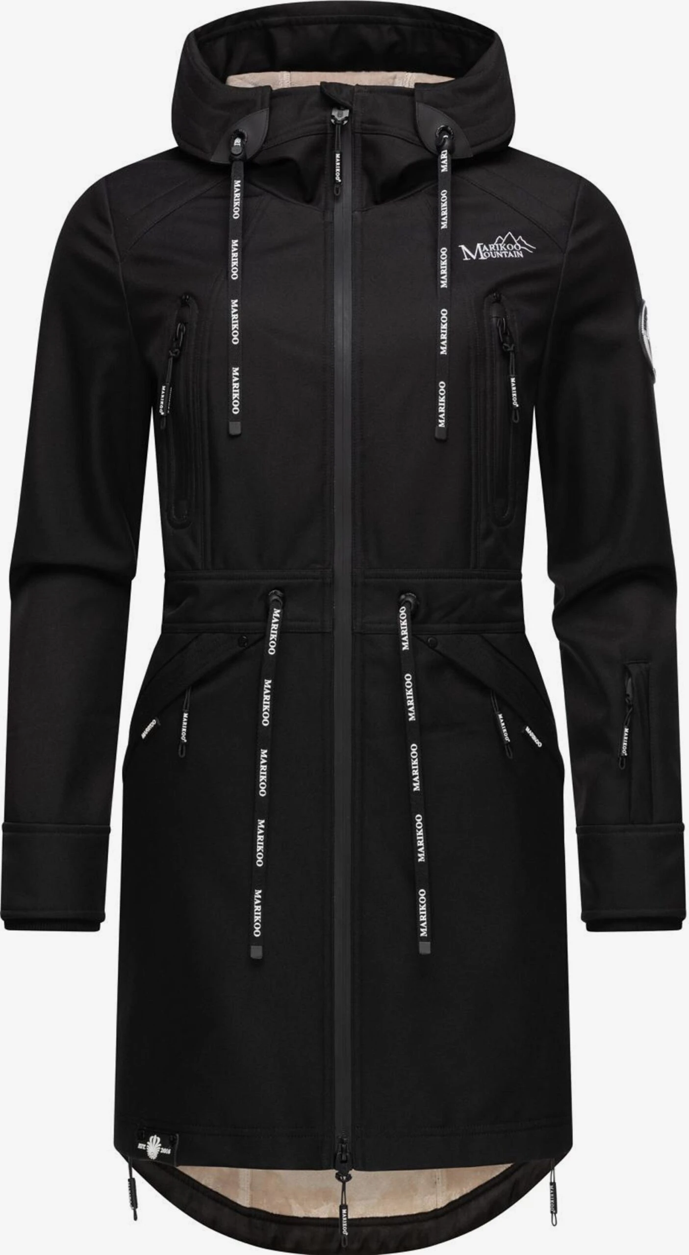 Marikoo Parkas Tussenparka Dames Zwart 4 Marikoo Parkas Tussenparka Dames Zwart - Afbeelding 4