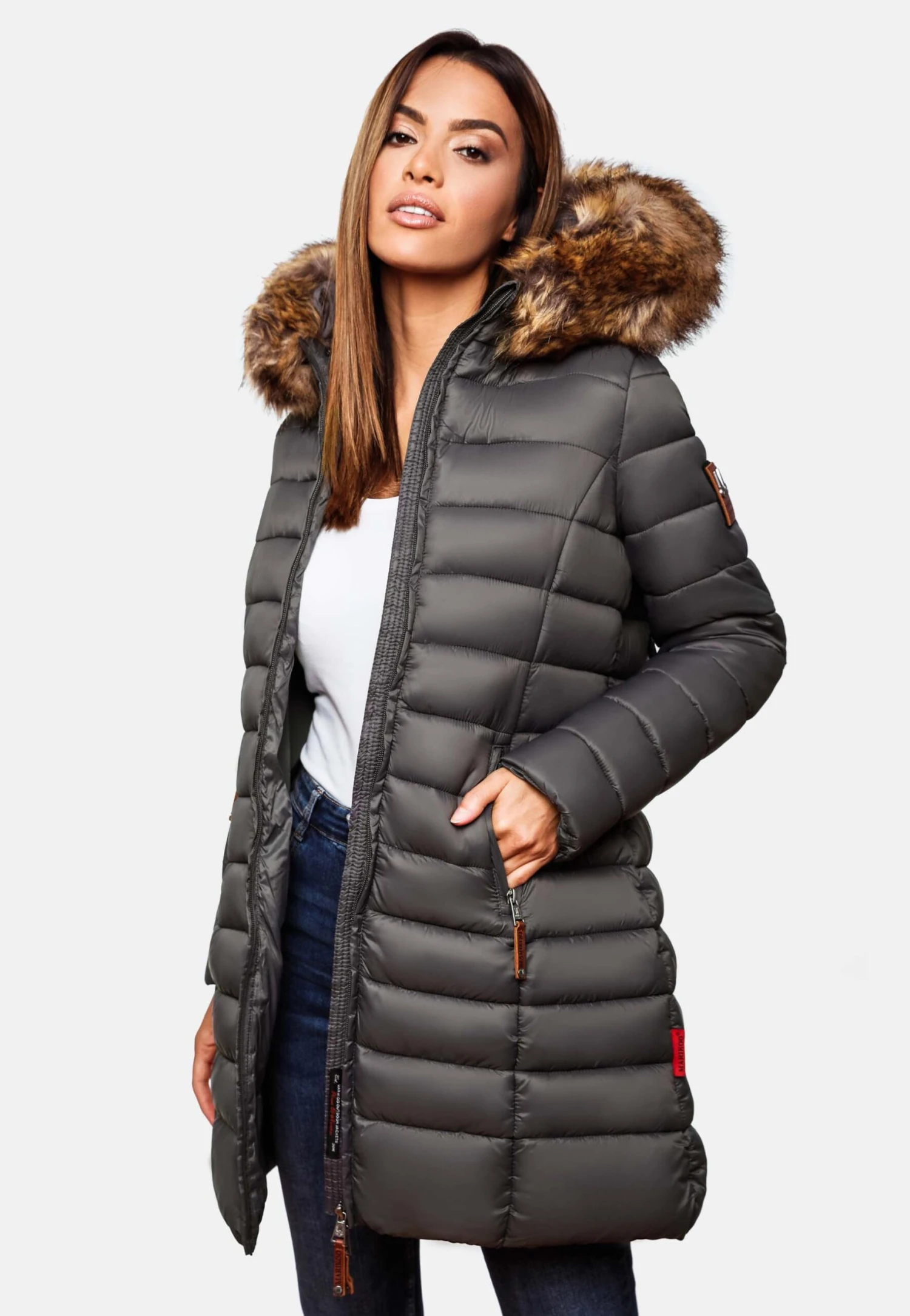 Marikoo Stepp - Winterjas - Grey 3 Marikoo Stepp - Winterjas - Grey - Afbeelding 3