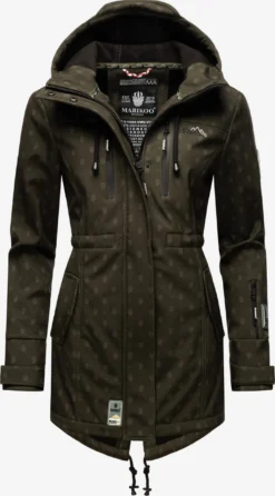 Marikoo Regenmantels Functionele Mantel Zimtzicke Dames Donkergroen