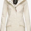 Marikoo Regenmantels Functionele Mantel Mayleen Dames Offwhite