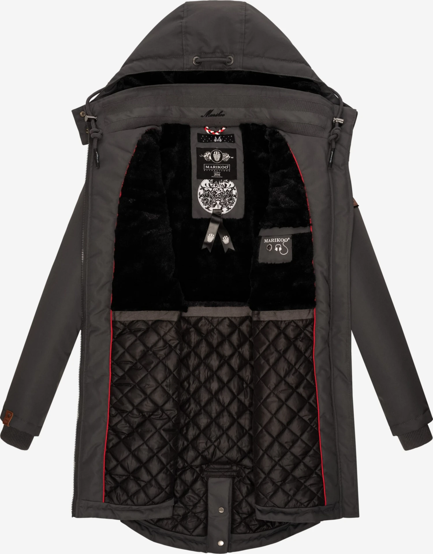 Marikoo Parkas Winterparka Kamii Dames Grijs 5 Marikoo Parkas Winterparka Kamii Dames Grijs - Afbeelding 5